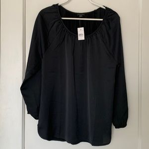 Black Satin blouse